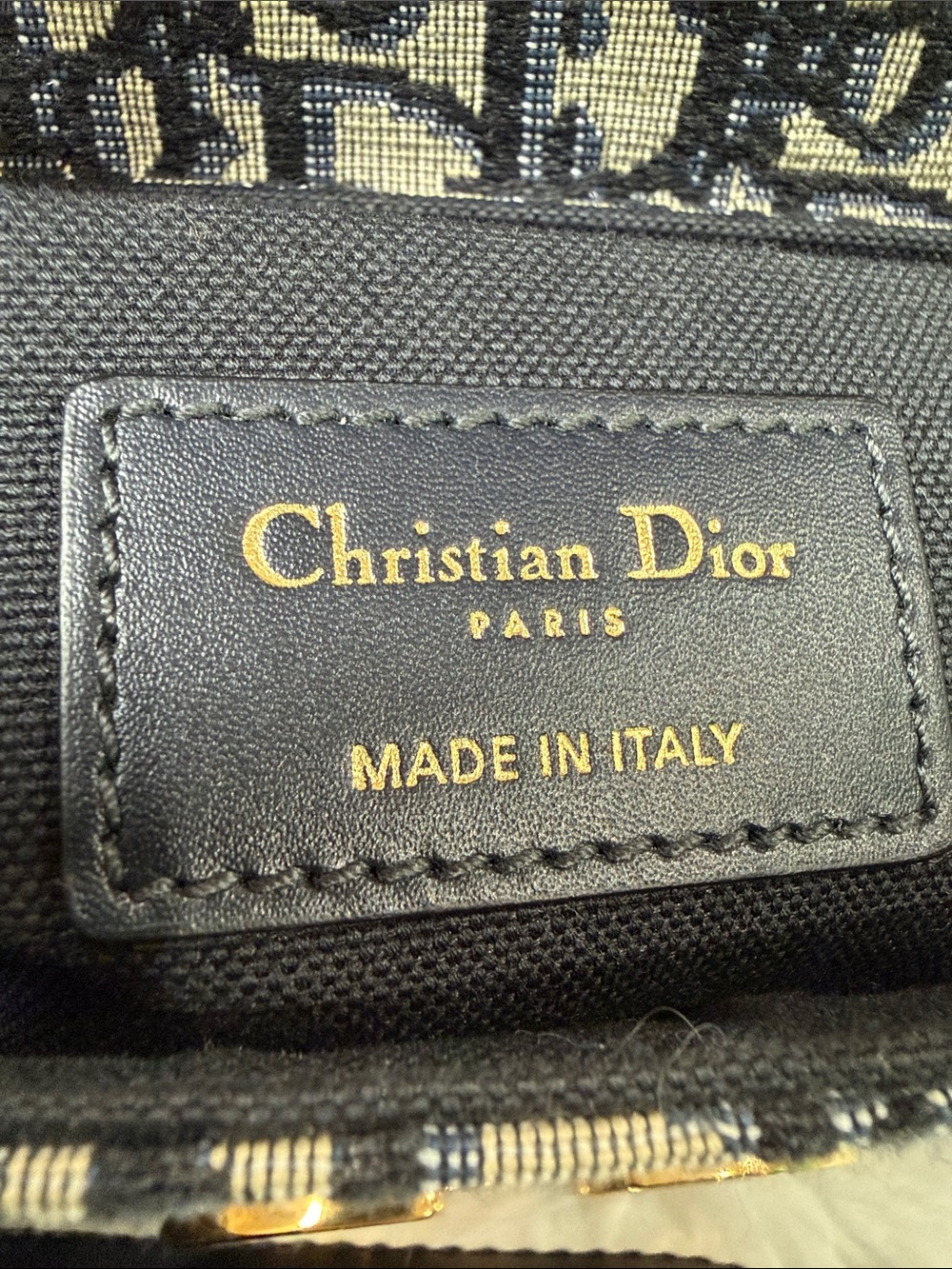 Christian Dior Oblique Navy Canvas CD Buckle Flap Crossbody Bag - Picture 6 of 16